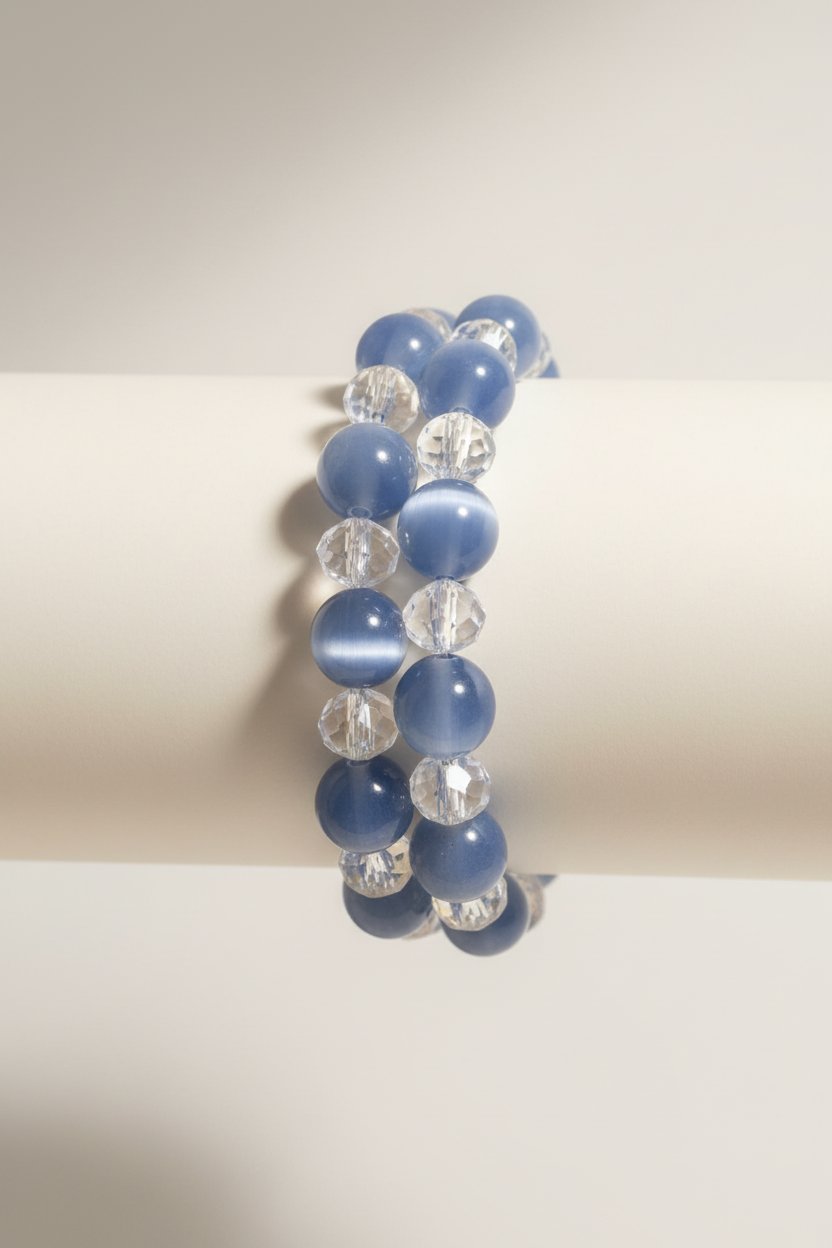 Blue cats eye bracelet