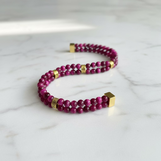 Rose Tigers Eye Bracelet